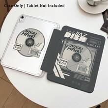 唱片紋理彩繪效果壓克力水晶平板保護殼，相容 Honor 8/9/10/X8/X8A/X9/X8Pro/X9Pro、MatePad Se 11"/MatePad 11"/11.5"、MatePad Pro、Apple 10th/11th Gen 2025 (A16)、Galaxy Tab A7/A9 及其他熱門機型 - 款式1 - 查看 2