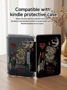 Black Cat Crow Pattern Tablet Computer Case Is Compatible With Ipad Air 8 (M4) 2026 (11-Inch) / 2026 (13-Inch), 9.7/10.2/10.5/10.9/12.9/Pro 11/A16, 10th Generation, For Kindle Paperwhite 12th Gen 2024, Kindle (11th Generation - 2024 Release), Soft Anti-Drop, Intelligent Sleep-Wake Function, Y-Shaped Folding Tablet Computer Case, Multi-Angle Viewing. - Multicolor - View 8