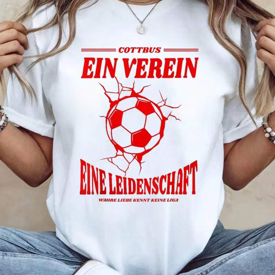 Printed T-Shirt For Men And Women - 白色 - 查看 1