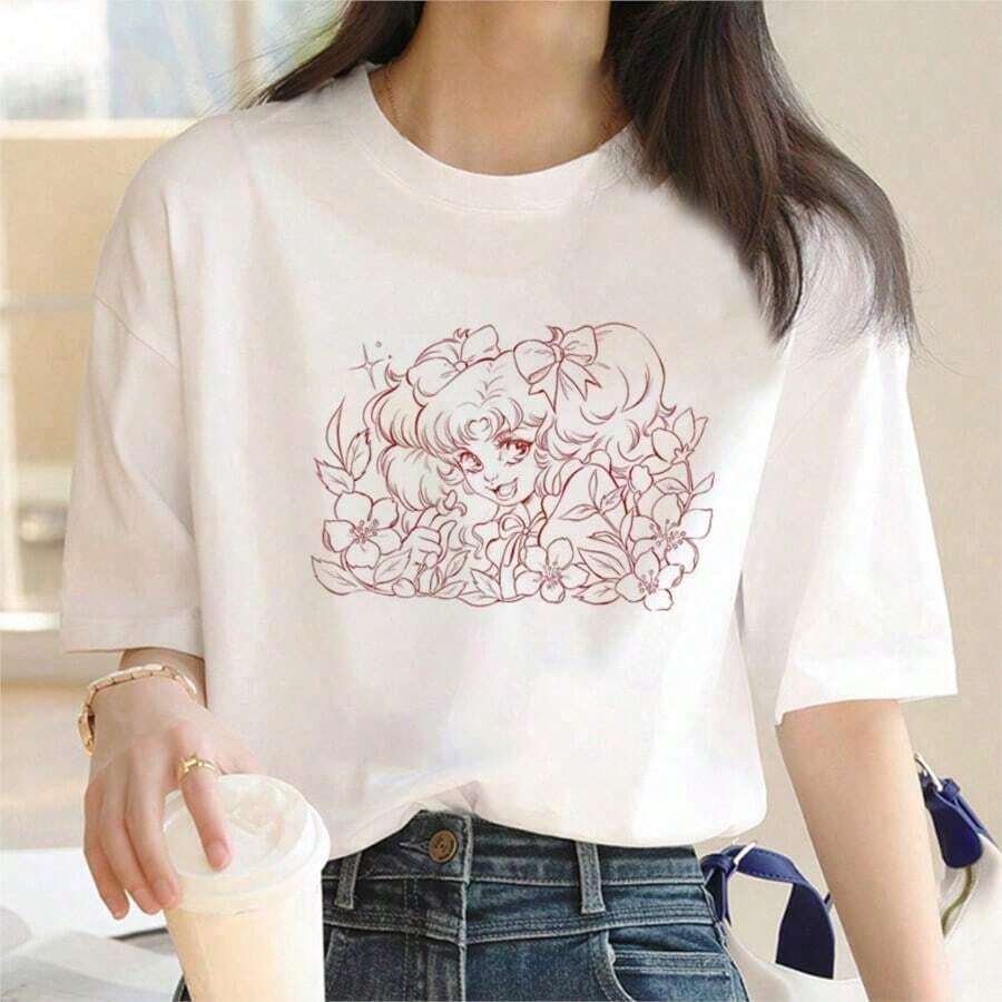 0022- New Summer T-Shirt With Bingo Design, Funny, Queen Of The Game, Gift For Women, Round Neck T-Shirt - 白色 2 - 查看 1