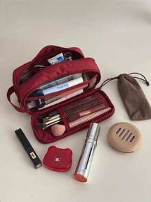 1 Large Capacity Waterproof Makeup Bag – Portable Travel Cosmetic Storage Bag With Multiple Compartments.Pencil Pouch(All-Season Back To School Supplies)Note: Medium And Small Sizes Are Single-Layer - View 13