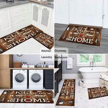 1pc Spice Kitchen Pattern Printed Faux Wool TPR Bottom Doormat, Bathroom Mat, Kitchen Mat, Laundry Room Mat, Holiday Decor, Home Decor, Party Decor, Wedding Decor, Dining Decor - Multicolor - View 8