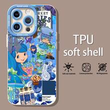 Blueberry Muffin, Blueberry Pancake Theme Phone Case. Compatible With Apple, , , And Honor. Made Of TPU Silicone, They Offer Protection Against Bumps And Drops. Great Gifts For Mom. - White - View 2