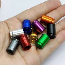 4pcs Aluminum Alloy Bullet-Shaped Tire Valve Caps, Suitable For Cars, SUVs, Trucks, Bicycles, Motorcycles (Random Color) - A - View 7