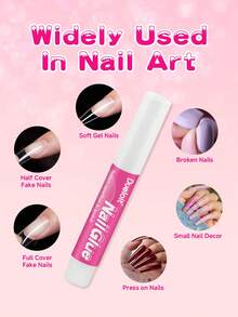 10 piezas/20 piezas/50 piezas/100 piezas Gel de uñas de secado súper rápido, de larga duración y fácil de aplicar, adecuado para acrílico y pegatinas de uñas, reparación rápida de uñas, cuidado y embellecimiento de uñas, 2g por pieza, color aleatorio - transparente - Ver 4