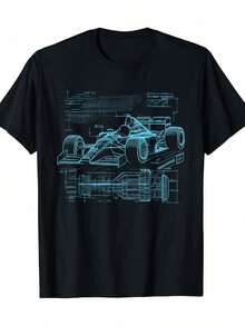 Formula Racing Car Mechanic Car Guys-Shirt - 220g - Black - View 7