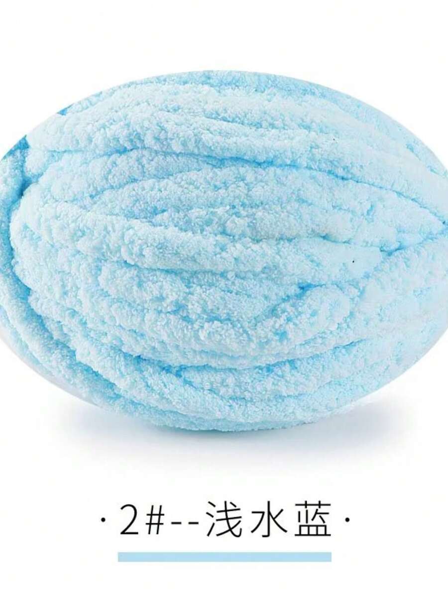 2 捆 500 克 250 克*2 单股特粗糖霜线 冰岛粗毛线，哑光雪花粗毛线 - 淺水藍 - 查看 1