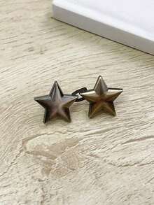 Botón De Diseño De Estrella Conveniente Y De Moda - Dorado - Ver 8