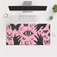 And Slip-Resistant Rubber Mouse Pad Featuring A Pink Eye Design, Suitable For Both Office And Gaming Use, - Mouse Pad - View 5