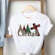 Retro Summer T-Shirt With Santa Claus Blowing Bubbles, Christmas Gift T-Shirt, Funny Winter T-Shirt With Santa Claus - 淡紫色 - 查看 1