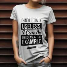 I'not Totally Useless-Shirt - Black - View 10