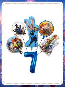 Disney Bộ bóng bay số chủ đề Zootopia, bóng bay hình nhân vật đa năng giúp chuẩn bị tiệc dễ dàng, được làm từ chất liệu giấy bạc nhẹ và bền, sẵn sàng bơm hơi ngay khi lấy ra khỏi bao bì mà không cần lắp ráp phức tạp. Hình in chống phai màu giữ được độ tươi sáng ngay cả khi bị đổ hoặc ẩm ướt, đảm bảo trang trí tiệc của bạn luôn tươi mới suốt sự kiện. - Bóng bay - Xem 20
