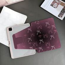 1 chiếc ốp lưng máy tính bảng màu tím đế in hình nơ hồng, xoay 360° có ngăn đựng bút, tương thích với iPad thế hệ thứ 10 10.9 inch 2022 Smart Case/ Air 13 (M3 2025)/ Air 11 (M3 2025)/ Air 11 (M3 2025)/ 11 (A16 2025), tương thích với Oppo Pad, Matepad, Vivo Pad, Honor Pad, Xiaoxin Pad. - Nhiều màu - Xem 4