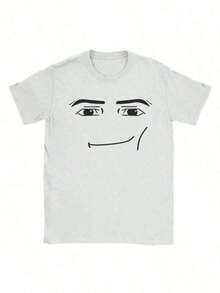 Sports Graphic Anime Robot Robloxs Face T-Shirts, Funny Shirt ,Graphic Tees ,Crew Neck Short Sleeve T Shirts ,Women Clothing ,Harajuku T Shirts, Tee ,Summer Tops - Ảnh - Xem 8