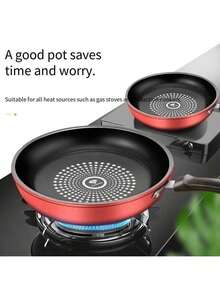 1pc Lightweight Smokeless Non-Stick Frying Pan, Small Pancake Steak Breakfast Skillet For Home Use, Compatible With Gas And Induction Cooktops, Non-Stick Kitchen Frying Pan And Stir-Fry Pan - View 12