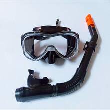 Una máscara de respiración de cara completa adecuada para adultos, una máscara de buceo de computadora de marco grande, equipada con un sistema de tubo de respiración semi-seco, adecuada para el uso de equipos de buceo. Esnórquel, natación. - Multicolor - Ver 5