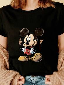 Women T-Shirts - Black - View 3