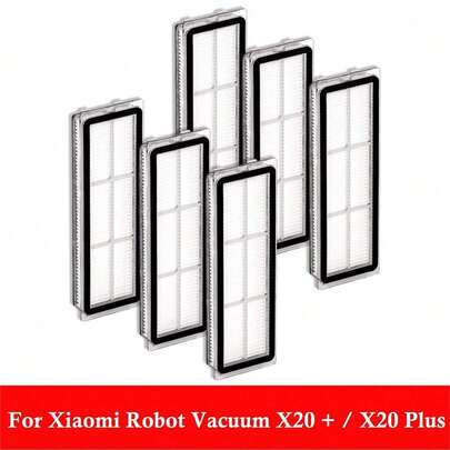 适用于小米扫地机器人 X20+、X20 Plus、S20+、S10 Plus、S10+、米家 1C、2C、1T 的 HEPA 过滤器，型号为 STYTJ01ZHM、STYTJ02ZHM，也适用于 L10s Ultra、L10s Pro、L10 Ultra、F9 的替换零件。