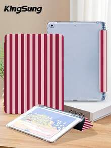 Kingsung 紅色條紋平板保護殼,適用於 IPad Air 8 (M4) 2026 (11 吋)、Air 8 (M4) 2026 (13 吋)、9.7/10.2/10.5/10.9/12.9/Pro 11、第 10 代、Air 8 (M4) 2026 (11/13 吋),亦適用於 Galaxy Tab S6 Lite 10.4 吋。適用於 Kindle Paperwhite 第 12 代 2024、Kindle 第 11 代 2022,防摔保護,智慧支架/自動喚醒/睡眠功能。 - 彩色 - 查看 3