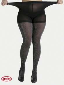 Damen glänzende irisierende kniehohe Strümpfe, geeignet für Hochzeiten, Partys, Pendeln und tägliches Tragen, sexy silberne schmale Socken - Verschiedenfarbig - Übersicht 15