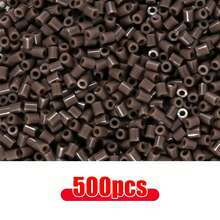 500 piezas Cuentas de fusión de 2.6mm Mini Pixel Puzzle Cuentas de hierro Cuentas de fusión Manualidades DIY de alta calidad - Frijoles - Ver 12