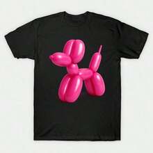 Balloon Dog - Choose From Our Wide Selection Of… Made From 75930g High-Density Pure Cotton. Classic Pure Cotton, Unisex T-Shirt: The T-Shirt You've Always Needed. Suitable For Everyone, Regardless Of Gender. Durable, High-Quality Fabric, Suitable For All Types Of Sewing, Soft To The Touch, And Long-Lasting. Breathable. Ideal For Spring, Summer, Autumn, And Winter. Perfect For Holidays. - 黑色 - 查看 6