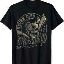Camiseta impresa para hombres y mujeres - Negro - Ver 1