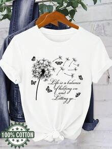 Camiseta de manga corta con estampado animal, 100% algodón, cuello redondo, para primavera/verano, lavable a máquina, económica y adecuada para uso casual en todas las estaciones, camiseta de mujer 97431-Vintage Street Style Unisex Loose Cotton Short Sleeve Crew Neck T-Shirt blusas para mujer. blusas.blusas casuales para dama. - Blanco-1 - Ver 3