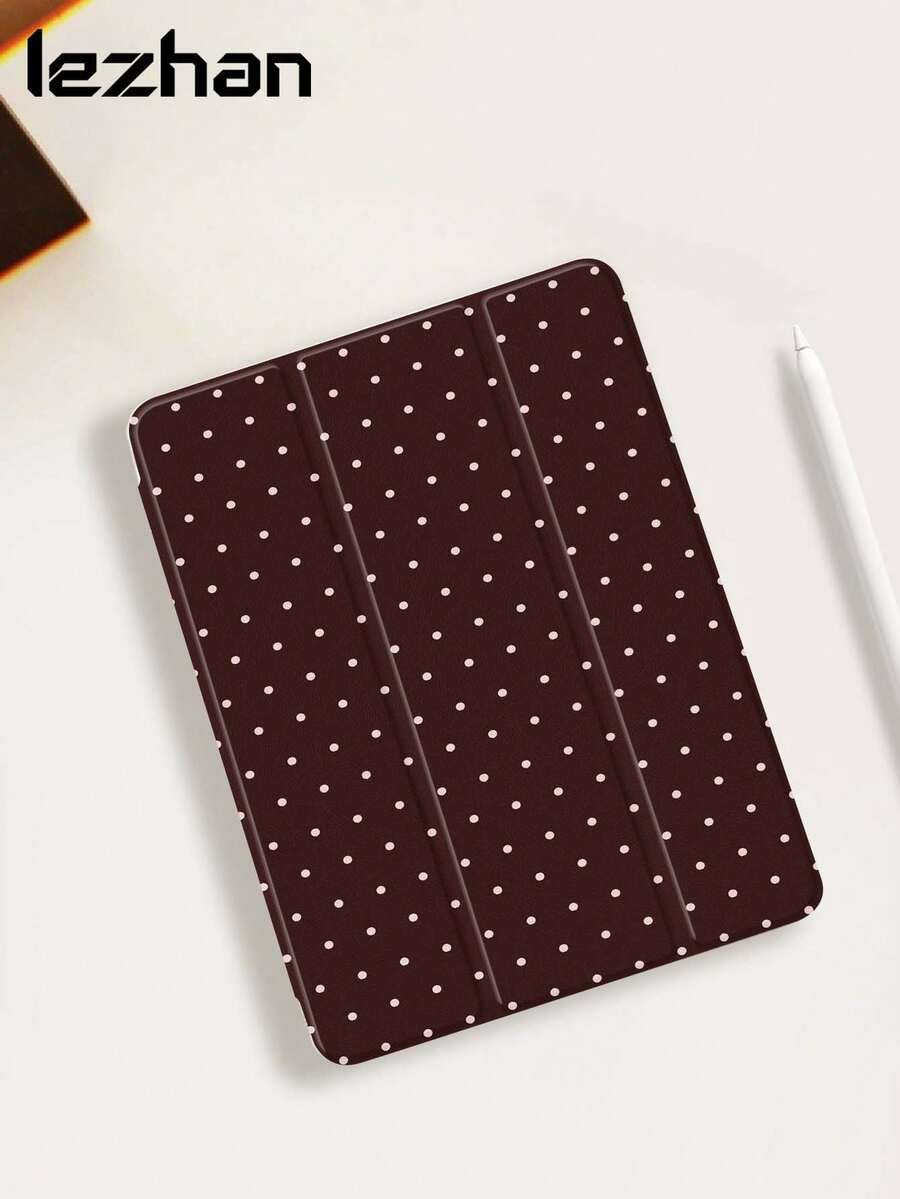 1个咖啡棕色波点图案保护套,兼容 Kindle 2024、Kindle NK 11/Kindle Basic、Kindle Paperwhite 5、10.2英寸 2025(第十代)/ 11英寸 2025、Galaxy Tab A8 10.5英寸 2022,具备自动唤醒/睡眠功能,轻薄贴合,有效保护您的阅读设备。 - 彩色 - 查看 1