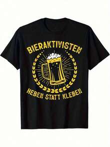 Casual T-Shirt, Suitable For Vacation Wear, Suitable For All Seasons - Black - View 7