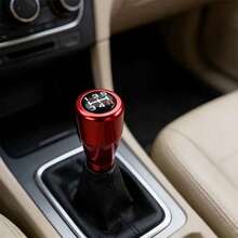 1pc Car Modification Accessory Aluminum Alloy Racing Style Gear Shift Knob 5-Speed Universal - One Size Fits All - View 2