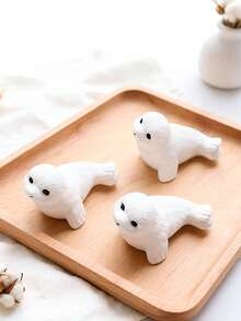 Silicone Seal Shaped Candle Mold, DIY Ocean Style Aromatherapy Candle Handmade Decor - A-White - View 4