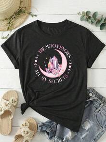 Women T-Shirts - Black - View 6