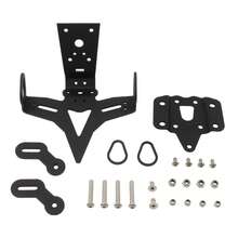 PowerMotor Motorcycle License Plate Holder Mount Bracket Tail Tidy Fender Eliminator For MT 07 FZ 07 MT-07 FZ-07 2013-2024 Street Bike Modification Parts - A - View 11