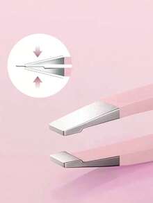4件組不鏽鋼彩色鑷子套組，便攜式眉毛化妝卸妝工具組（紫色、粉色、黑色），平價臥室梳妝台裝飾，適合旅行、聖誕禮物、女性禮物、節日贈品 - 多色 - 查看 8