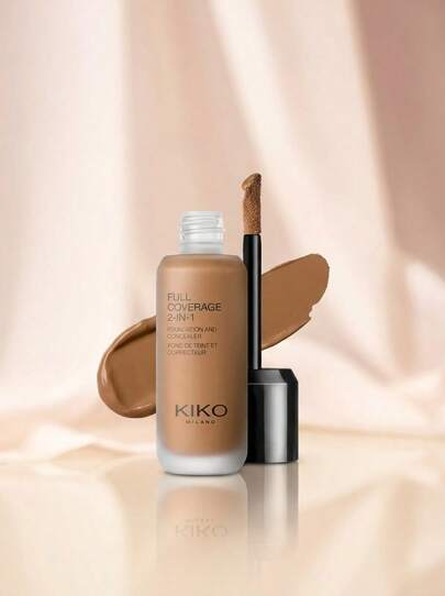 KIKO Milano Full Coverage 2 In 1 Foundation & Concealer N120 Neutral 25 Ml