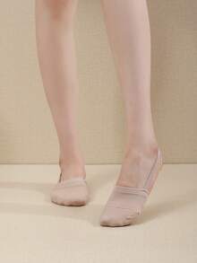 Artistic Gymnastics Half-Toe Shoes For Women, Beige Ballet Slippers, Indoor Slippers, Suitable For Yoga, Dance Studio Performance, Soft & Lightweight - Camel - View 3