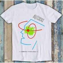 Buzzcocks Harmony In My Head Punk Rock Camiseta Divertida con Meme, Mejor Vendida, Regalo Ideal T2072 - Alta Calidad - Blanco - Ver 1