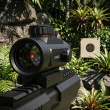 Red Dot 1x40mm, mira reflex Red/Green Dot Rifle, retículo de 4 MOA - Multicolorido - Visão 7