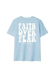 1 pieza de camiseta casual de manga corta con cuello redondo para mujer, estampada con un eslogan, adecuada para usar en vacaciones. Camiseta con estampado, disponible en blanco, negro, rosa, adecuada para usar en vacaciones. Summer180g Algodón 100% - Negro - Ver 10