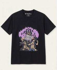 Camiseta Uniqlo Doflamingo Negra TallaM Anime Mangablusas para mujer playeras de mujer vestidos casuales para mujer y2k - Negro - Ver 1