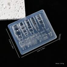 Khuôn silicon 3D tạo hình móng tay mới - Khuôn khắc và dập nổi (Hoa/Trái tim) | Dụng cụ tạo hình móng tay 3D nổi có thể tái sử dụng - Thích hợp cho tiệm nail và sử dụng tại nhà. - Nhiều màu - Xem 19