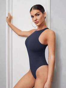 Body De Color Liso - Azul marino - Ver 3