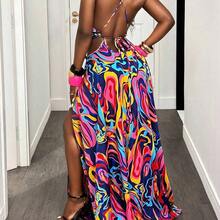 Women Midi Dresses - Multicolor - View 9