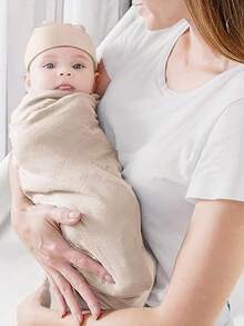 6pcs/Set Newborn 0-6M Solid Color Soft Warm Protective Hats, Simple Daily Use For Infants - Multicolor - View 6