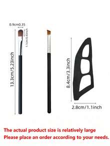 Bộ 2 cọ trang điểm mắt, dụng cụ đánh phấn mắt, khuôn trang điểm nhanh, khuôn đánh phấn mắt, phù hợp cho người mới bắt đầu, dễ dàng tạo hiệu ứng trang điểm chuyên nghiệp, mọi lúc mọi nơi, quà tặng, đồ dùng du lịch giá rẻ, vật dụng cần thiết khi đi du lịch. - Nhiều màu - Xem 12