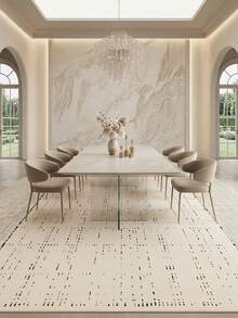 1pc Nordic INS Style Modern Minimalist Geometric Area Rug, Machine Washable Soft Carpet, Rectangular, Short Pile, Machine Made, Suitable For Living Room, Bedroom, Office, Game Room, Study, Indoor/Outdoor Entrance, Home Decor, Christmas, Halloween, Thanksgiving Theme - Multicolor - View 4