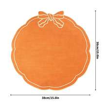 1/2/4pcs, Festive Bow Fabric Placemat, Suitable For Wedding Party Table Decoration Placemat, PVC Hot Stamping Placemat Simple Fashion Table Mat, Coffee Machine Mat, Non-Slip Heat Insulation Mat, Suitable For Wedding Parties, Festive Celebrations, Picnic Camping, Birthday Banquet Table Decoration Placemat - Multicolor - View 5