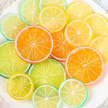 60pcs Mixed Fruit Slice Resin Flat Back Round Decor, Transparent Mini Lemon, Orange, Lime Slices For DIY Crafts. Transparent Citrus Fruit Slice Resin Pendant For Jewelry Making, Scrapbooking And Nail Art. Miniature Transparent Fruit Slice Round Decor, Simulating Lemon, Orange, Lime Resin Slices For DIY Phone Case Decoration. - Tangerine - View 3