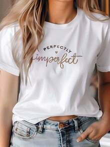 Women's Casual Short Sleeve T-Shirt, 1 Piece, 100% Heavyweight Cotton - Comfortable Crew Neck, Soft T-Shirts - Vintage Urban Style, Unisex, Loose Fit Short Sleeve Crew Neck T-Shirt, 100% Pure Cotton - 白色 - 查看 7